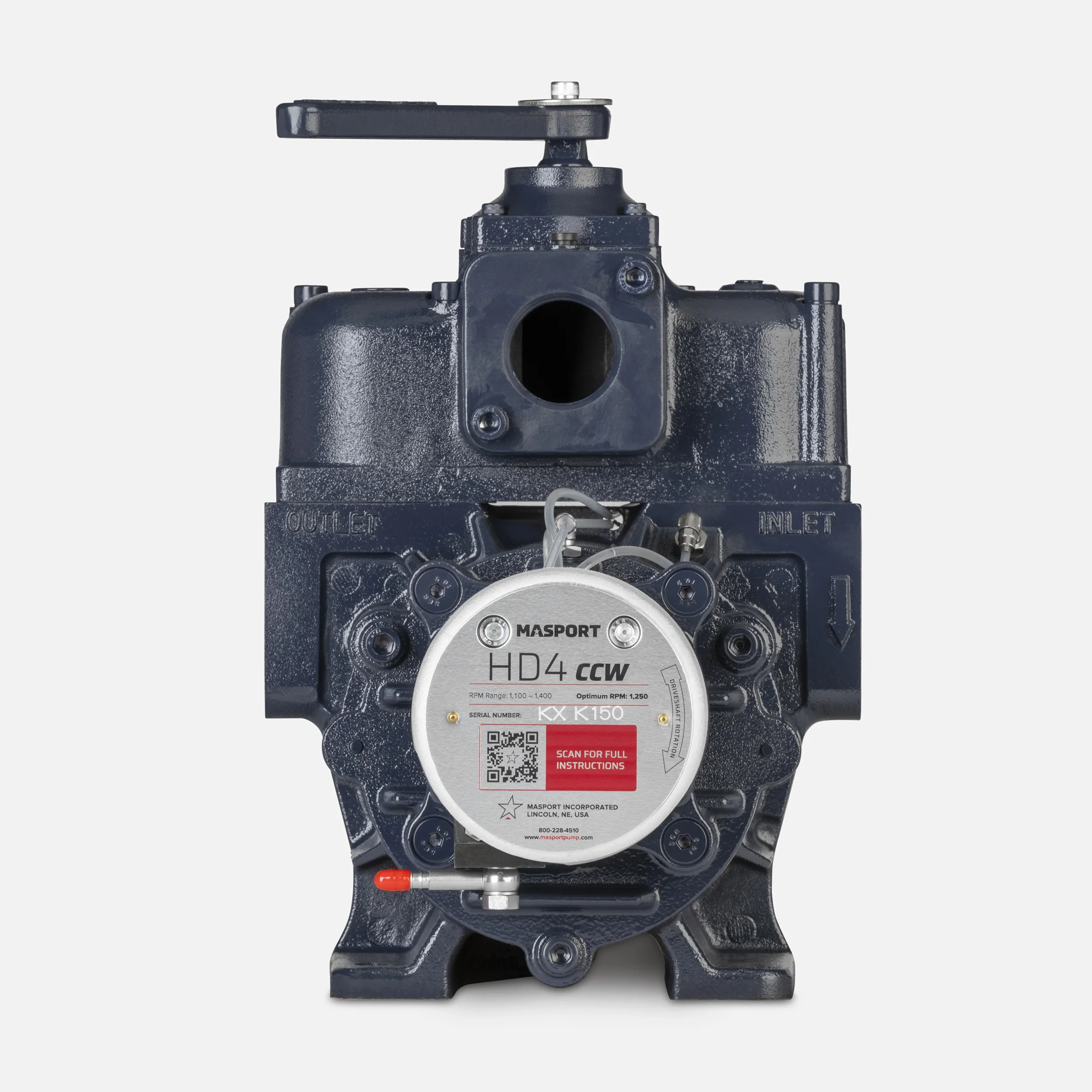 HD4V CCW Vacuum/Pressure Pump - Masport